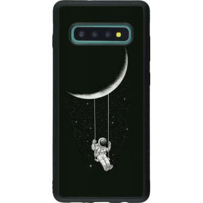 Coque Samsung Galaxy S10+ - Silicone rigide noir Astro balançoire