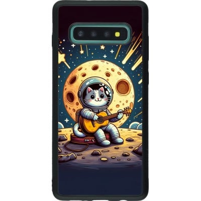 Coque Samsung Galaxy S10+ - Silicone rigide noir AstroCat RockLune