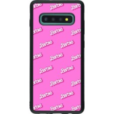 Coque Samsung Galaxy S10+ - Silicone rigide noir Barbie Pattern