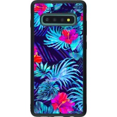 Coque Samsung Galaxy S10+ - Silicone rigide noir Blue Forest