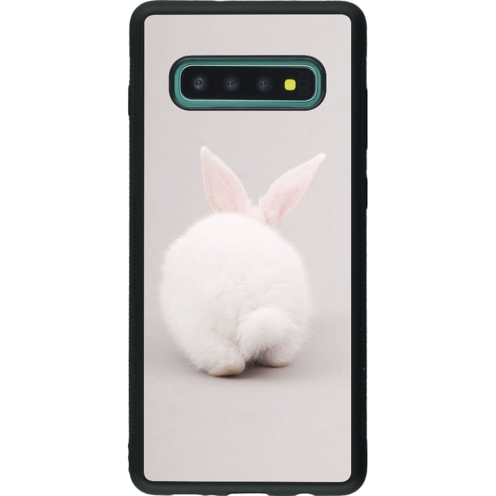 Coque Samsung Galaxy S10+ - Silicone rigide noir Easter 2024 bunny butt