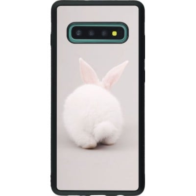 Coque Samsung Galaxy S10+ - Silicone rigide noir Easter 2024 bunny butt