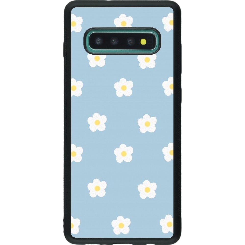 Coque Samsung Galaxy S10+ - Silicone rigide noir Easter 2024 daisy flower