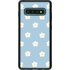 Coque Samsung Galaxy S10+ - Silicone rigide noir Easter 2024 daisy flower