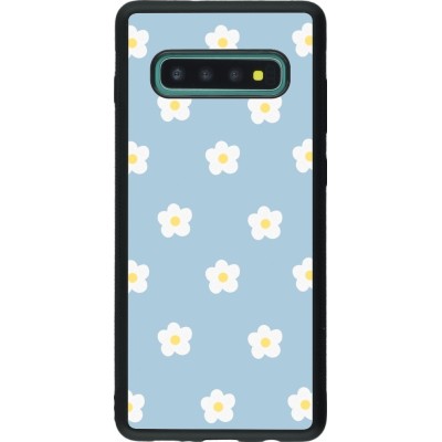 Coque Samsung Galaxy S10+ - Silicone rigide noir Easter 2024 daisy flower