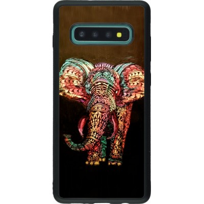 Coque Samsung Galaxy S10+ - Silicone rigide noir Elephant 02