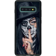 Coque Samsung Galaxy S10+ - Silicone rigide noir Halloween 18 19