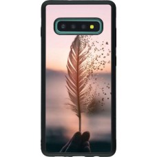 Coque Samsung Galaxy S10+ - Silicone rigide noir Hello September 11 19