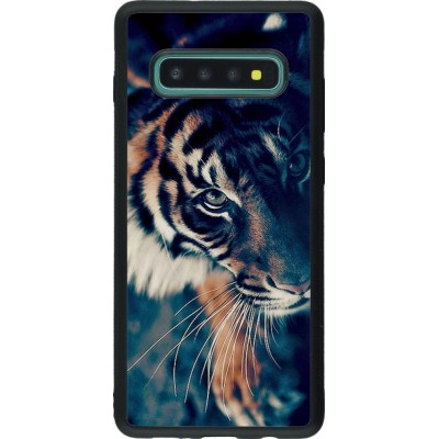 Coque Samsung Galaxy S10+ - Silicone rigide noir Incredible Lion