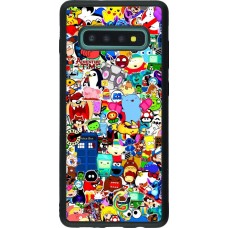 Coque Samsung Galaxy S10+ - Silicone rigide noir Mixed cartoons