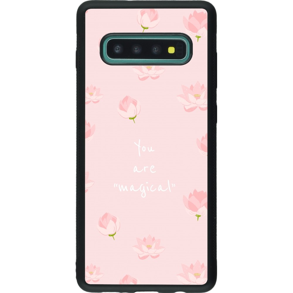 Coque Samsung Galaxy S10+ - Silicone rigide noir Mom 2023 your are magical