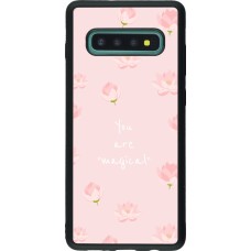 Coque Samsung Galaxy S10+ - Silicone rigide noir Mom 2023 your are magical