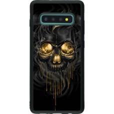 Coque Samsung Galaxy S10+ - Silicone rigide noir Skull 02