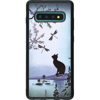 Coque Samsung Galaxy S10+ - Silicone rigide noir Spring 19 12