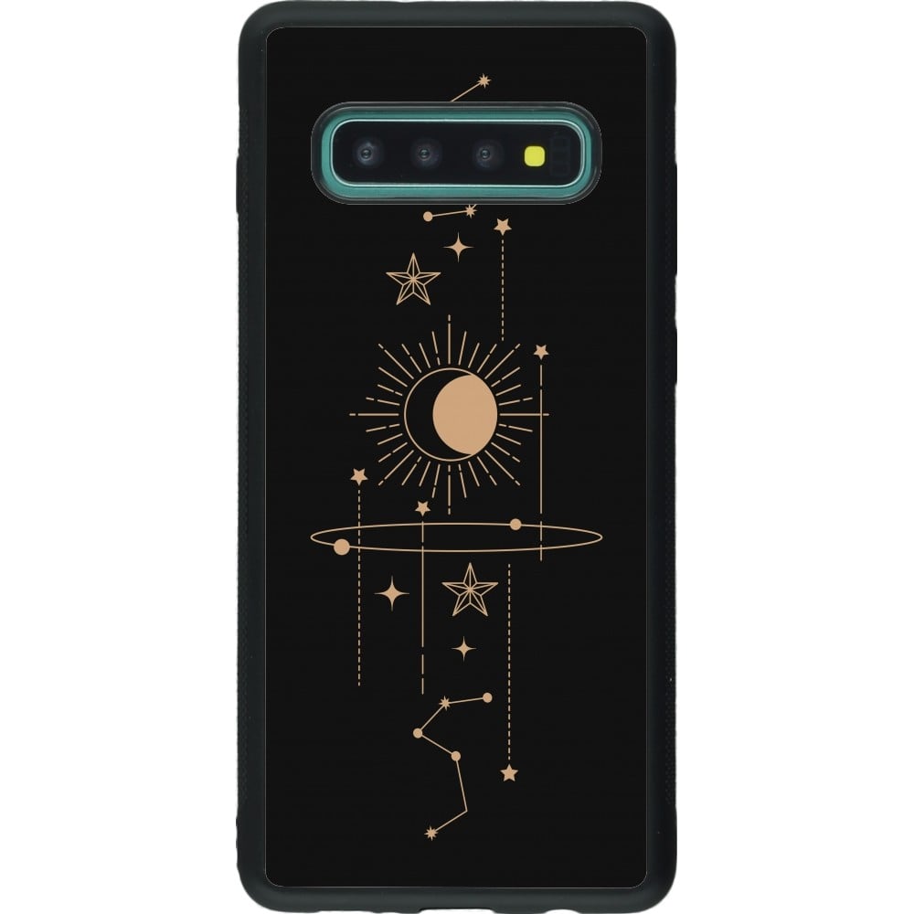 Coque Samsung Galaxy S10+ - Silicone rigide noir Spring 23 astro