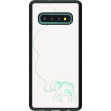 Coque Samsung Galaxy S10+ - Silicone rigide noir Spring 23 baby elephant