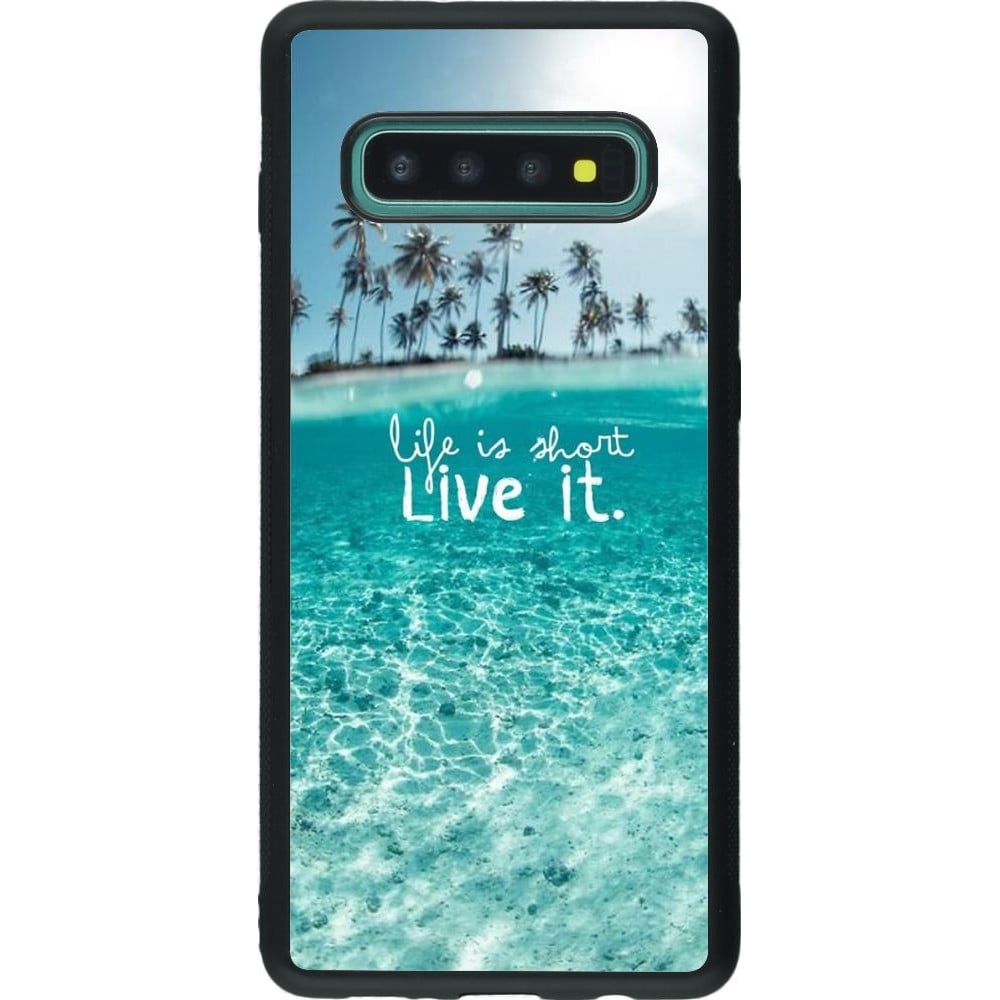 Coque Samsung Galaxy S10+ - Silicone rigide noir Summer 18 24