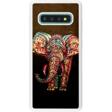 Coque Samsung Galaxy S10+ - Silicone rigide blanc Elephant 02