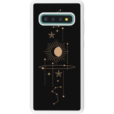 Coque Samsung Galaxy S10+ - Silicone rigide blanc Spring 23 astro