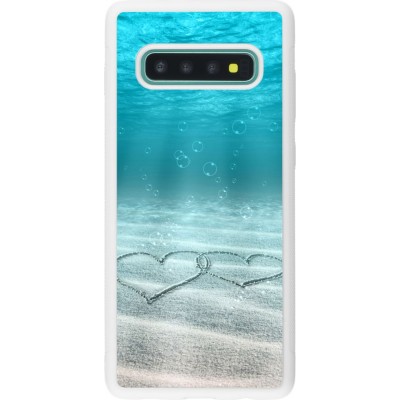 Coque Samsung Galaxy S10+ - Silicone rigide blanc Summer 18 19