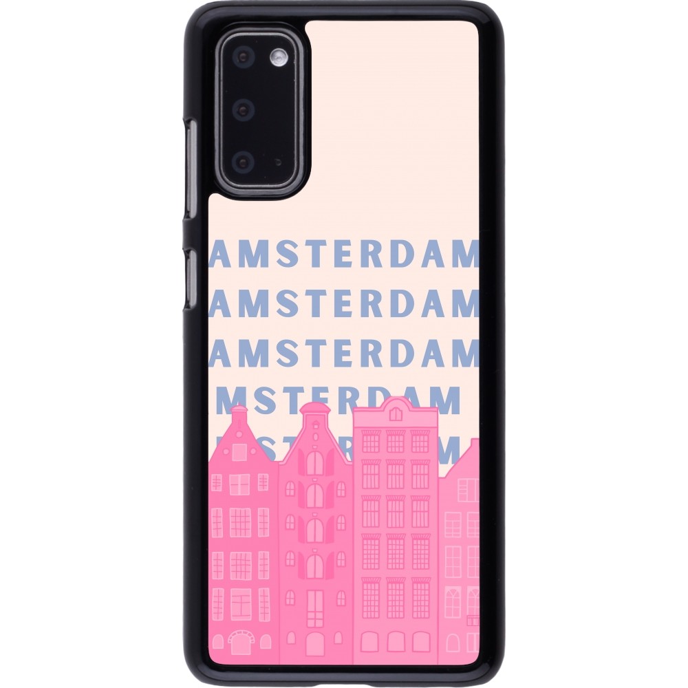 Samsung Galaxy S20 Case Hülle - Amsterdam Pink Print