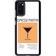 Samsung Galaxy S20 Case Hülle - Cocktail Rezept Espresso Martini