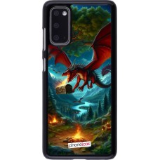 Coque Samsung Galaxy S20 - Dragon Volant Forêt Trésor