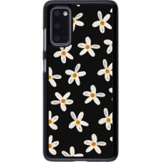 Coque Samsung Galaxy S20 - Easter 2024 white on black flower