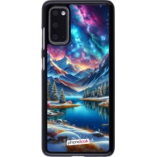 Coque Samsung Galaxy S20 - Fantasy Mountain Lake Sky Stars