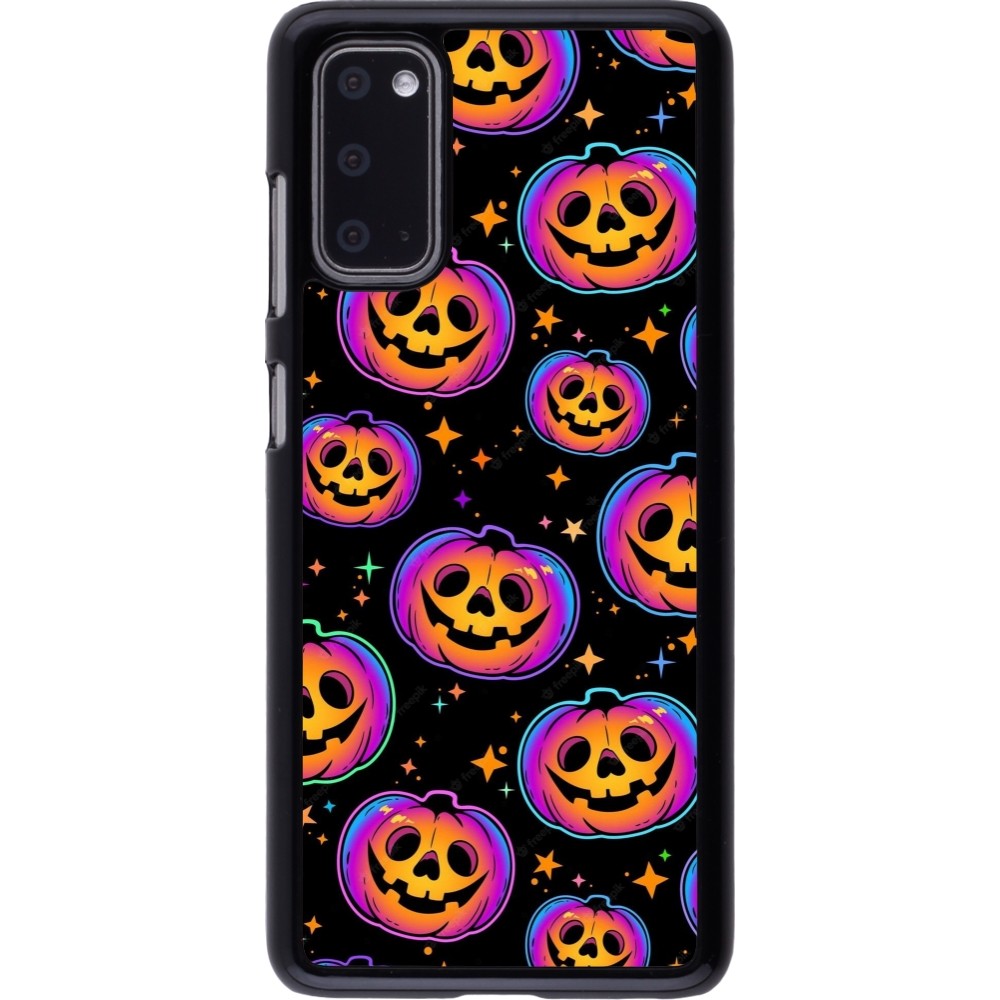 Coque Samsung Galaxy S20 - Halloween 2024 rainbow pumpkins