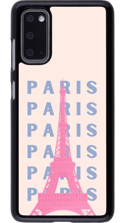 Coque Samsung Galaxy S20 - Paris Pink Print