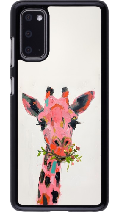 Coque Samsung Galaxy S20 - Pink Girafe Paint