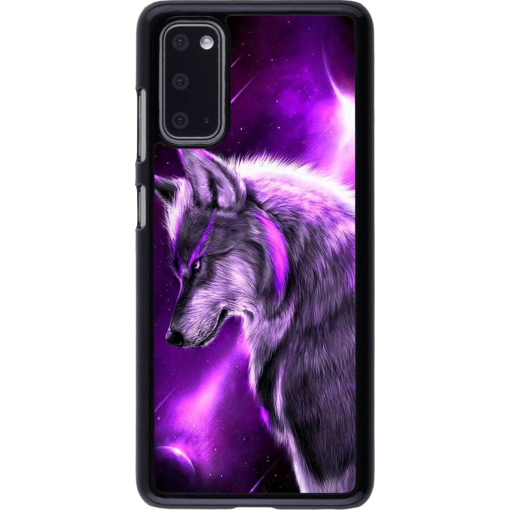 Coque Samsung Galaxy S20 - Purple Sky Wolf