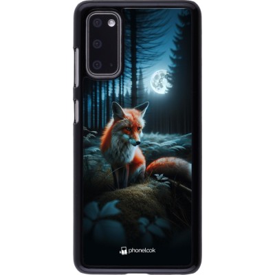 Coque Samsung Galaxy S20 - Renard lune forêt