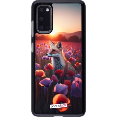 Coque Samsung Galaxy S20 - Renard pourpre au crépuscule