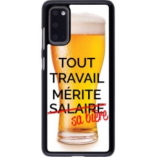 Coque Samsung Galaxy S20 - Tout travail mérite sa bière