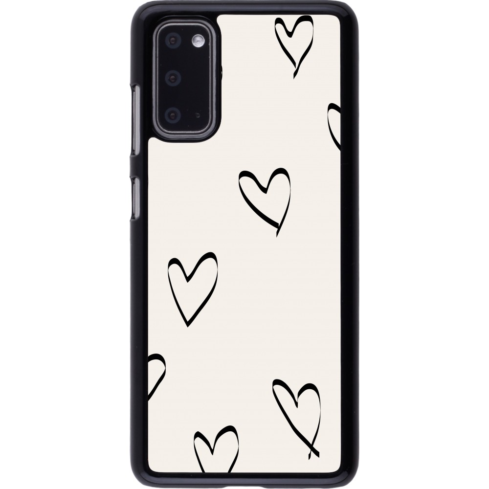 Coque Samsung Galaxy S20 - Valentine 2023 minimalist hearts