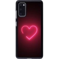 Coque Samsung Galaxy S20 - Valentine 2023 single neon heart