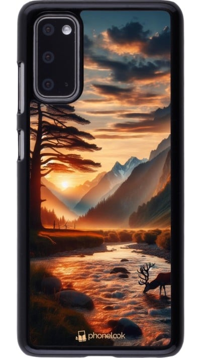 Coque Samsung Galaxy S20 - Valley Sunset Deer Tree