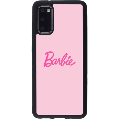 Coque Samsung Galaxy S20 - Silicone rigide noir Barbie Text