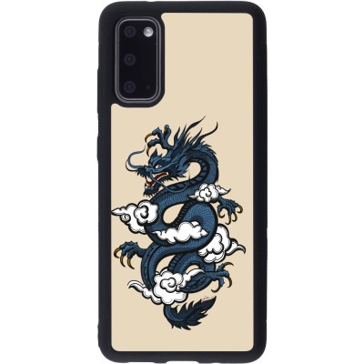 Coque Samsung Galaxy S20 - Silicone rigide noir Blue Dragon Tattoo