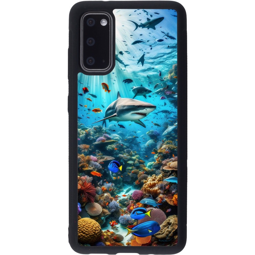 Coque Samsung Galaxy S20 - Silicone rigide noir Bora Bora Mer et Merveilles