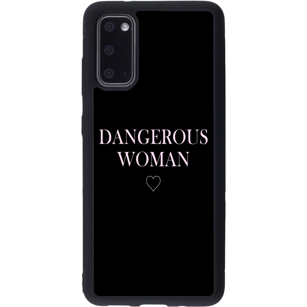 Coque Samsung Galaxy S20 - Silicone rigide noir Dangerous woman