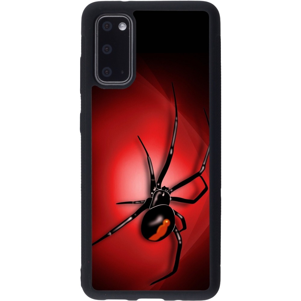 Coque Samsung Galaxy S20 - Silicone rigide noir Halloween 2023 spider black widow