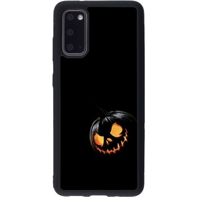 Coque Samsung Galaxy S20 - Silicone rigide noir Halloween 2023 discreet pumpkin