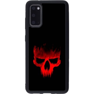 Coque Samsung Galaxy S20 - Silicone rigide noir Halloween 2023 scary skull