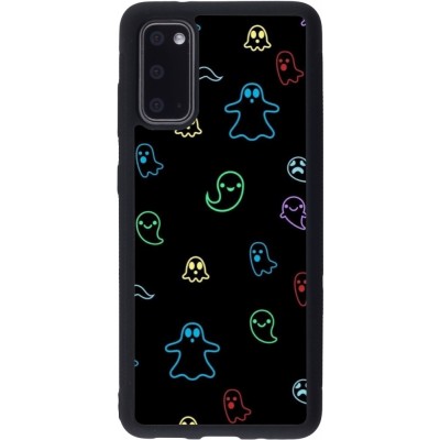 Coque Samsung Galaxy S20 - Silicone rigide noir Halloween 2024 colorful ghosts