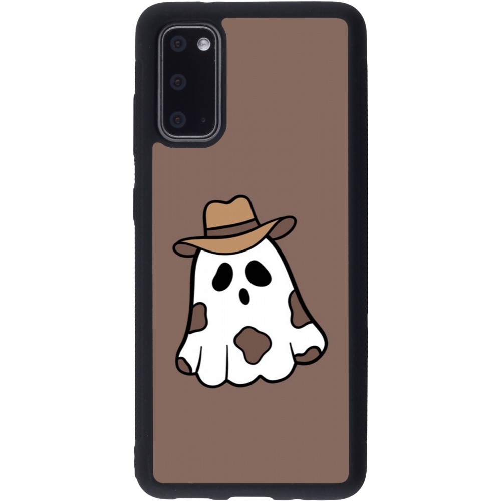 Coque Samsung Galaxy S20 - Silicone rigide noir Halloween 2024 cowboy ghost