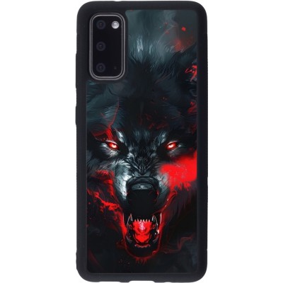 Coque Samsung Galaxy S20 - Silicone rigide noir Halloween 2024 mad werewolf