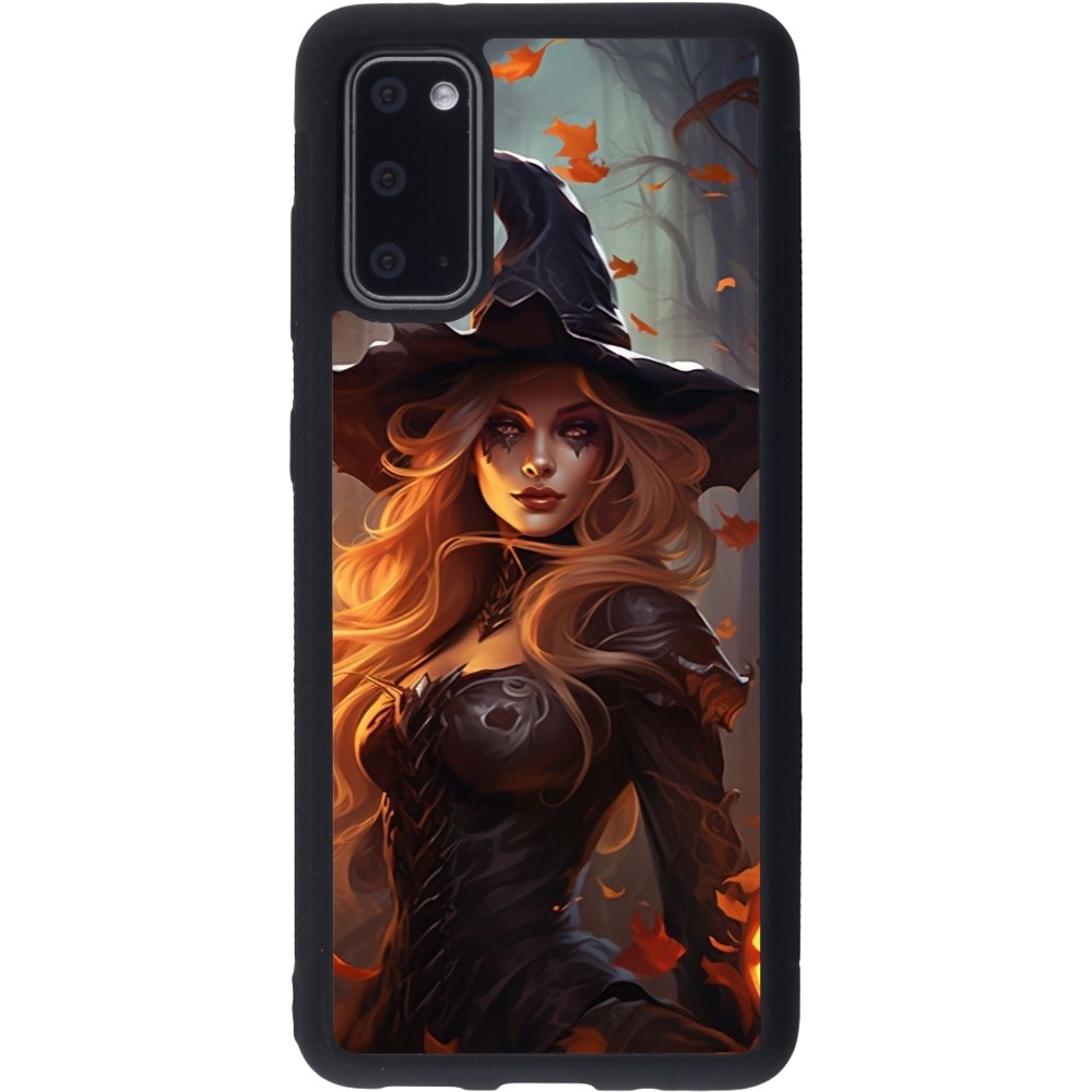 Coque Samsung Galaxy S20 - Silicone rigide noir Halloween 2024 sexy witch